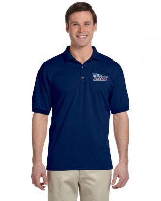 Blue Reign Embroidered Navy Cotton Coach Polo