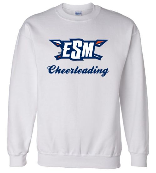 ESM Cheerleading White Crew Neck Sweatshirt