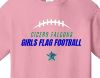 Flag Football Cotton T-shirt (Youth and Adult Sizes)