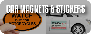 Car magnets and stickers